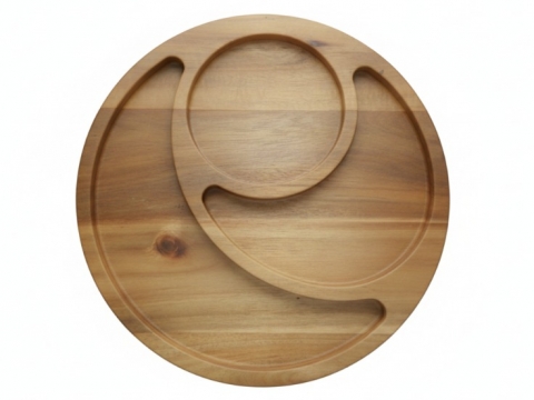Wooden appetizer dish